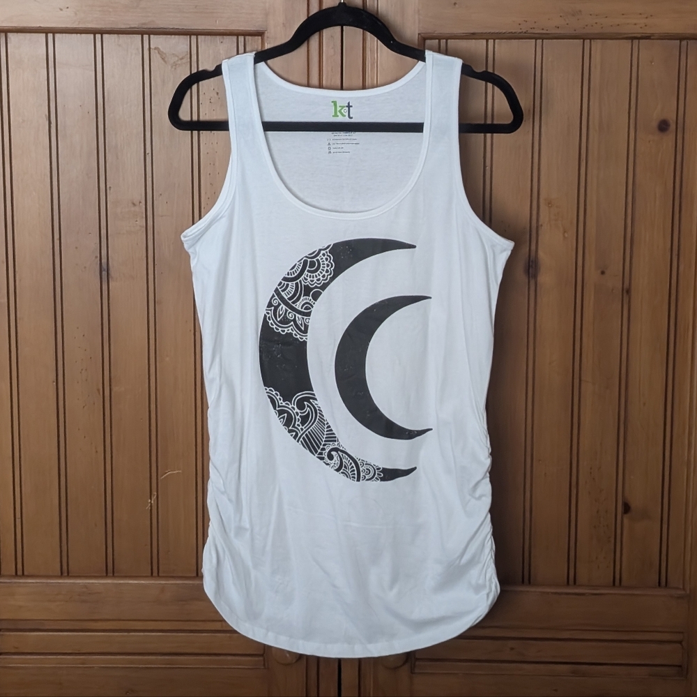 KT Custom Crescent Moon Women's Maternity Tank Top